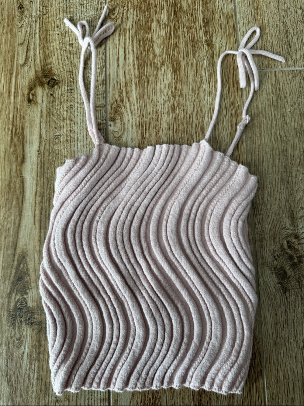 Wild Fable Wave Knit Tank Spaghetti Strap Top